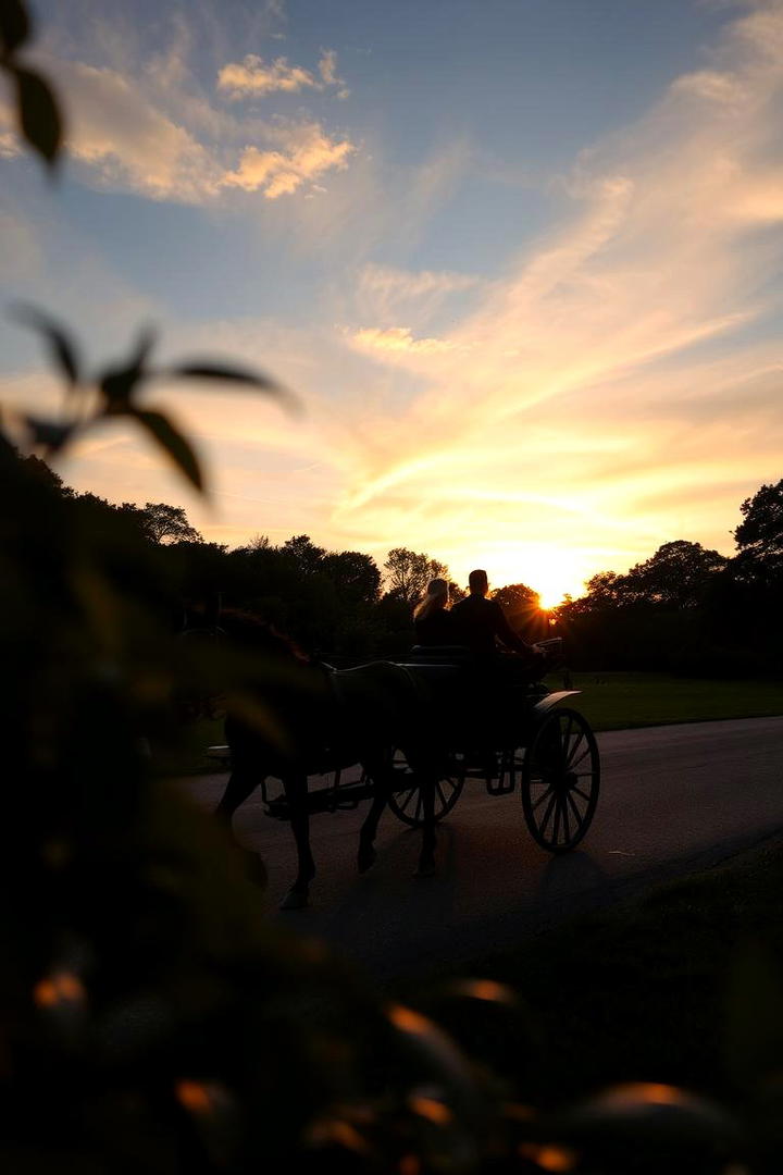 Whimsical Carriage Rides - 30 Bridgerton Wedding Ideas