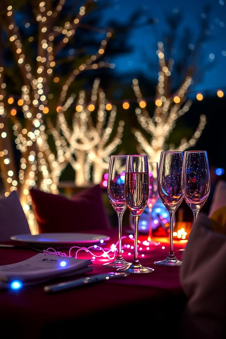 Whimsical Fairy Light Dining - 30 Outdoor Dining Area Ideas