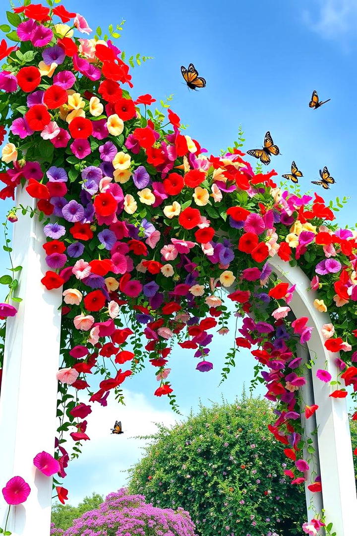 Whimsical Floral Trellis Arch - 30 Garden Arch Ideas