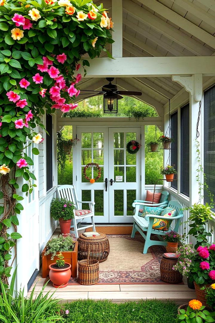 Whimsical Garden Retreat - 21 Screened-in Porch Ideas