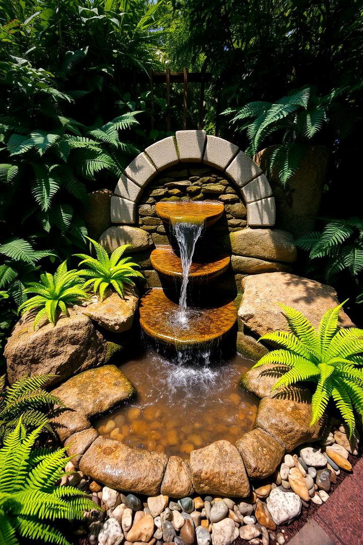 Whimsical Garden Water Feature - 21 Cottage Garden Ideas