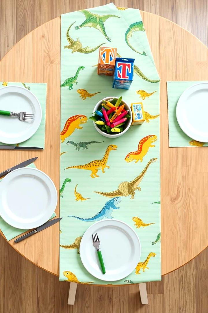 Whimsical Kids Table Runner - 21 Table Runner Ideas