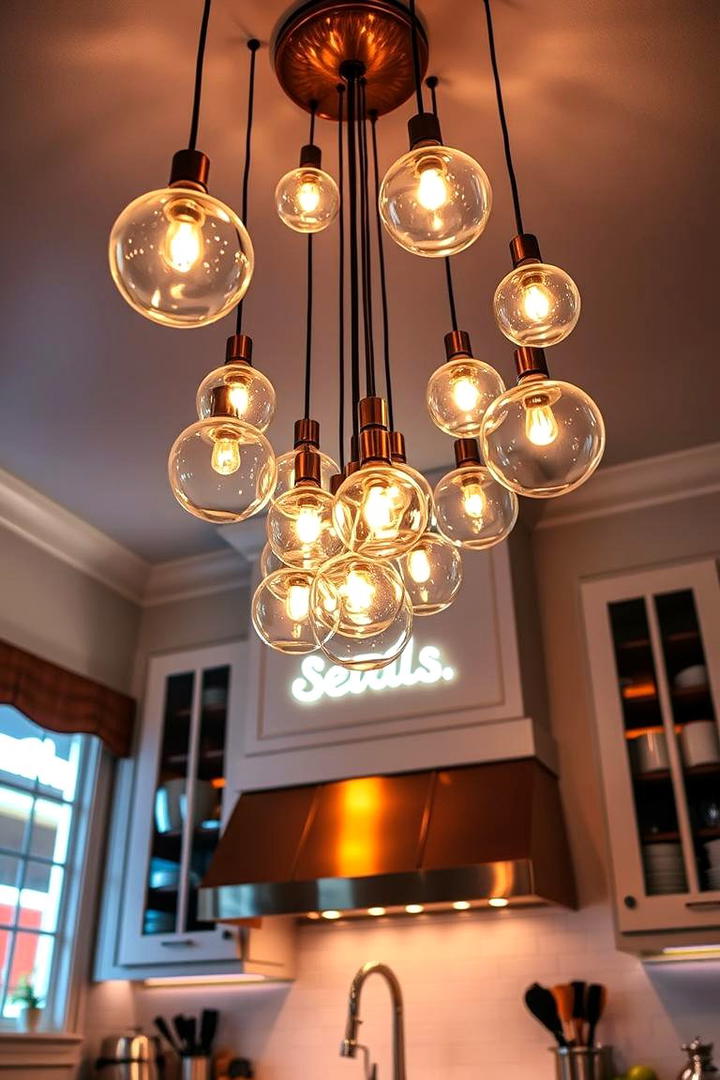 Whimsical Lighting Fixtures - 30 Eclectic Kitchen Ideas