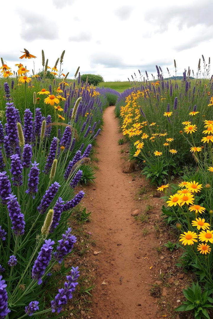 Wildflower Border Walk - 30 Garden Path Ideas