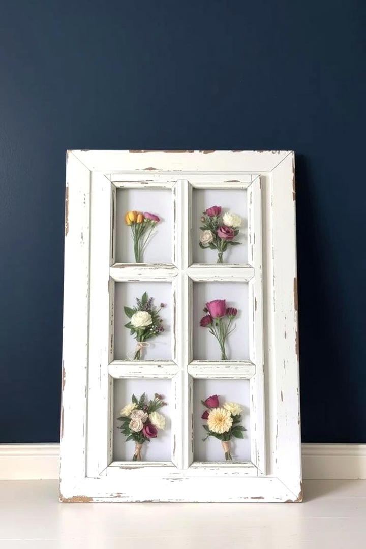 Window Frame Photo Display - 30 Photo Display Ideas