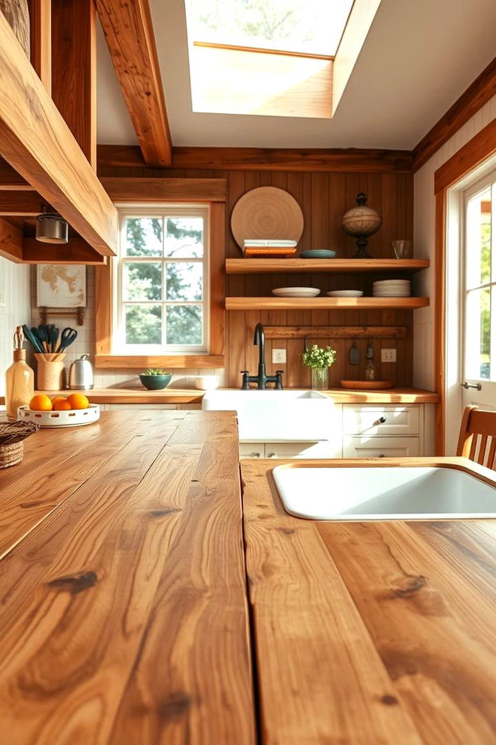 Wooden Countertops - 21 Country Kitchen Ideas