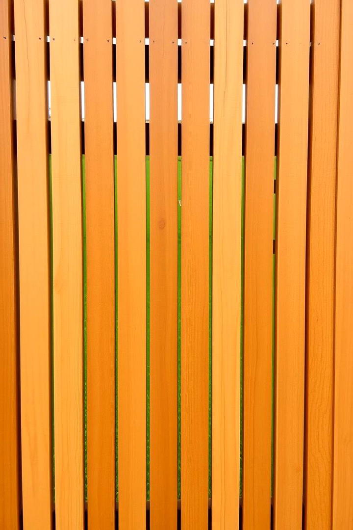 Wooden Slat Fence - 30 Garden Screening Ideas