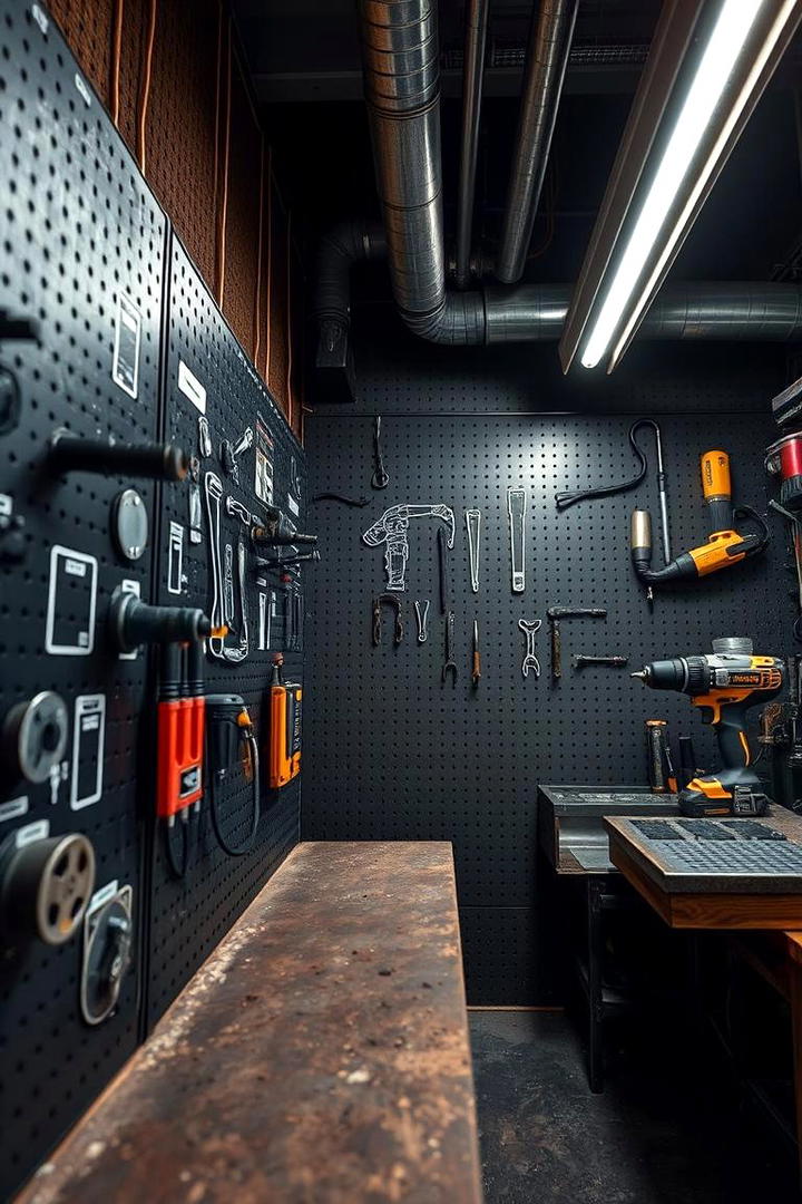 Workshop Supply Board - 30 Pegboard Ideas