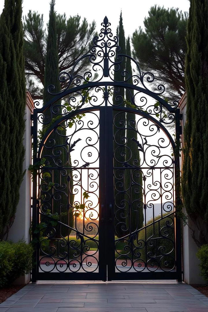 Wrought Iron Details - 30 Greek Garden Ideas