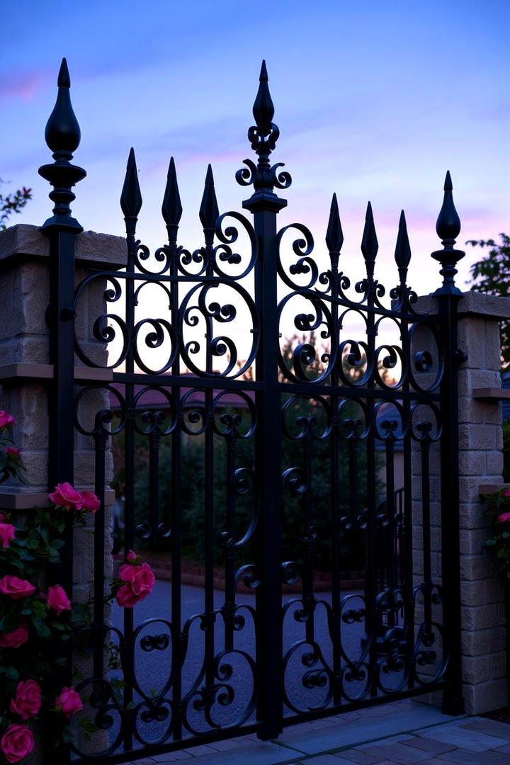 Wrought Iron Fence - 21 Types of Fences