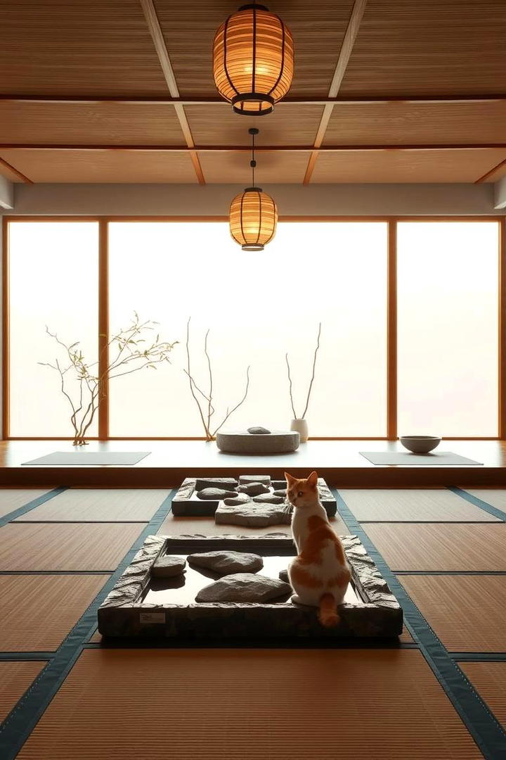 Zen Cat Meditation Room - 30 Cat Room Ideas