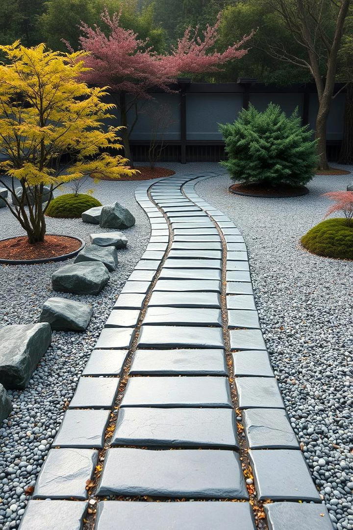 Zen Garden Flagstone Walkway - 30 Flagstone Walkway Ideas