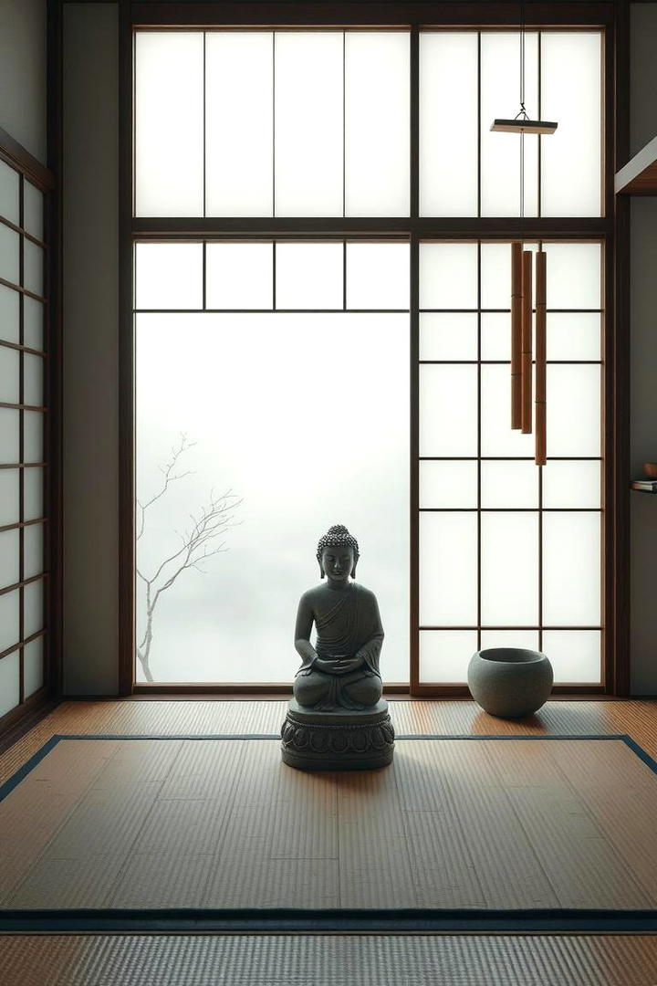 Zen Meditation Corner - 30 Bay Window Ideas