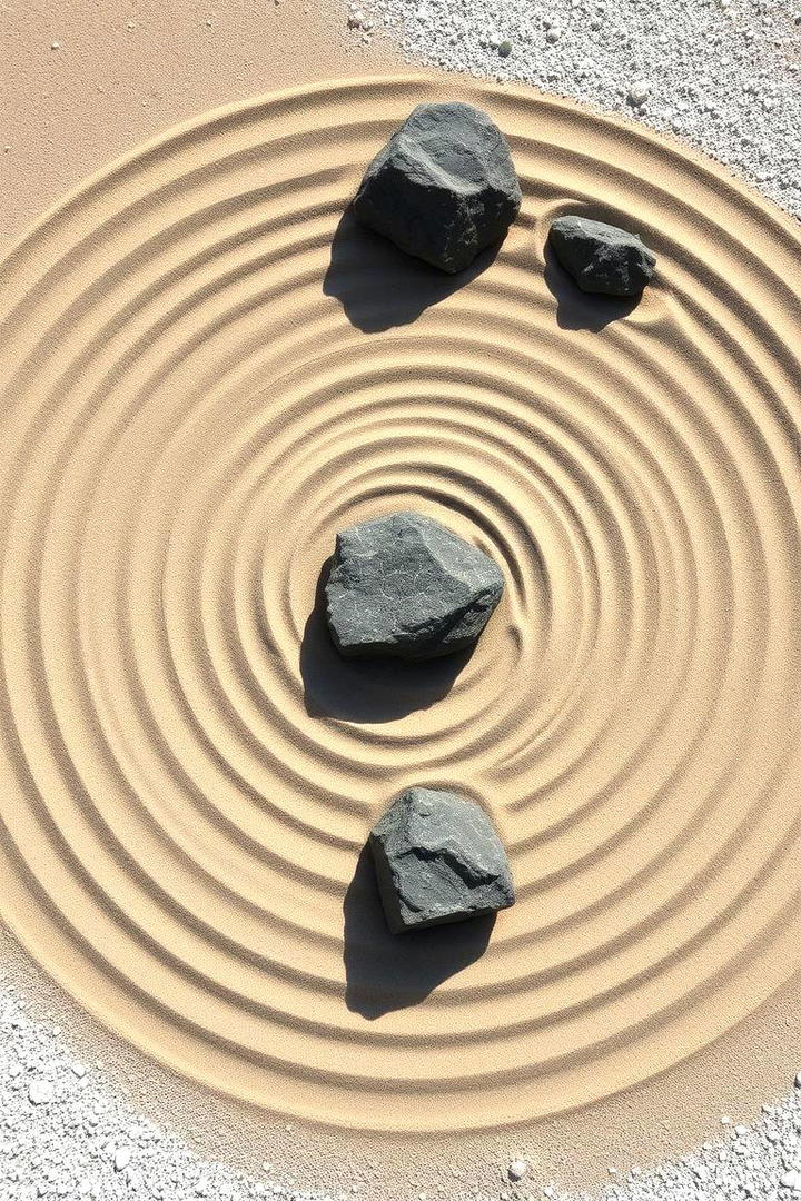 Zen Rock and Sand Garden - 30 Sensory Garden Ideas