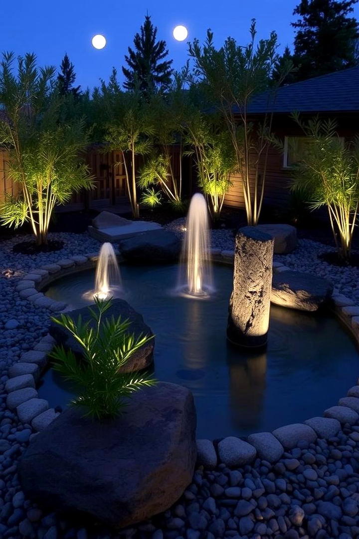 Zen Water Garden - 30 Desert Landscape Ideas