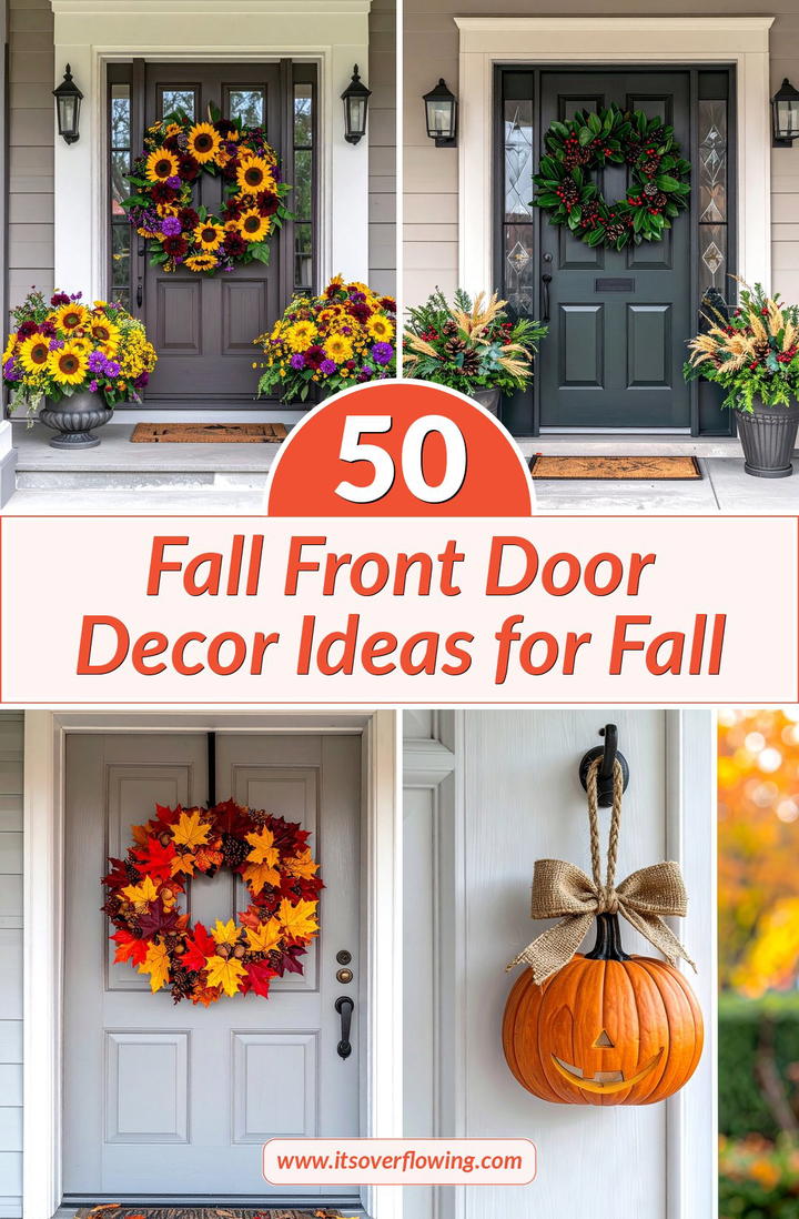 50 Fall Front Door Decor Ideas for Fall