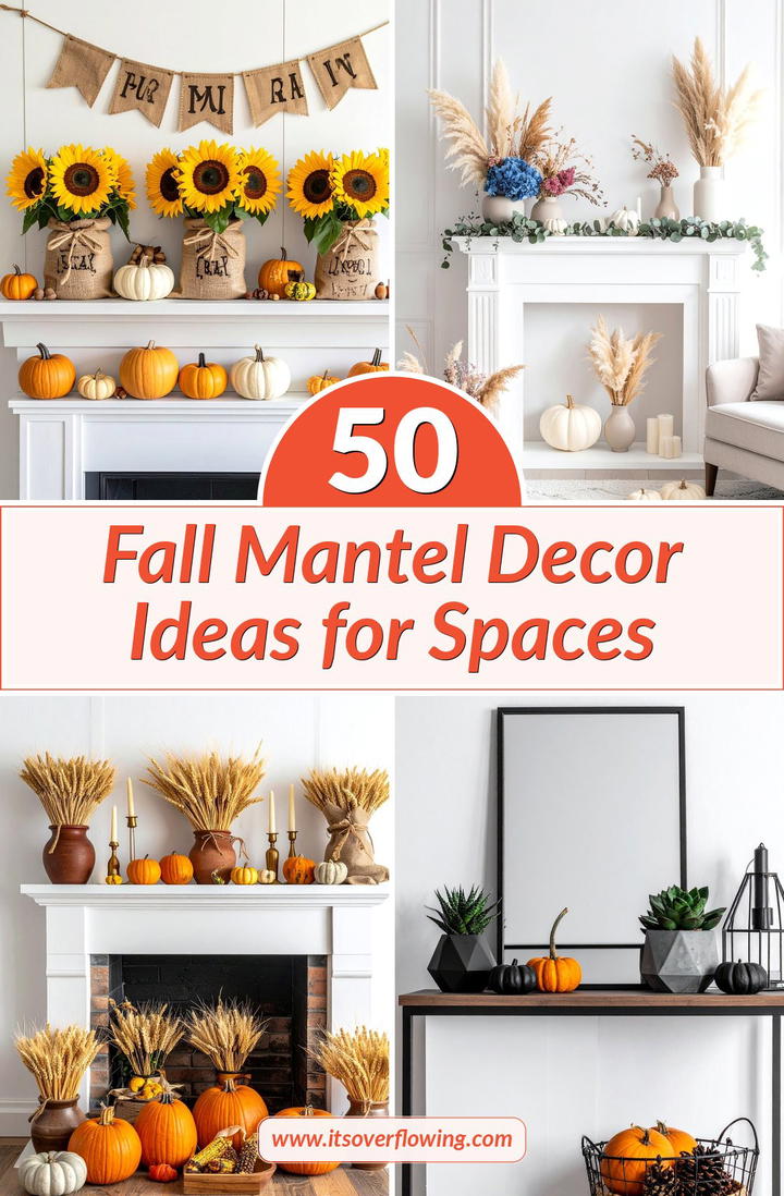 50 Fall Mantel Decor Ideas for Spaces