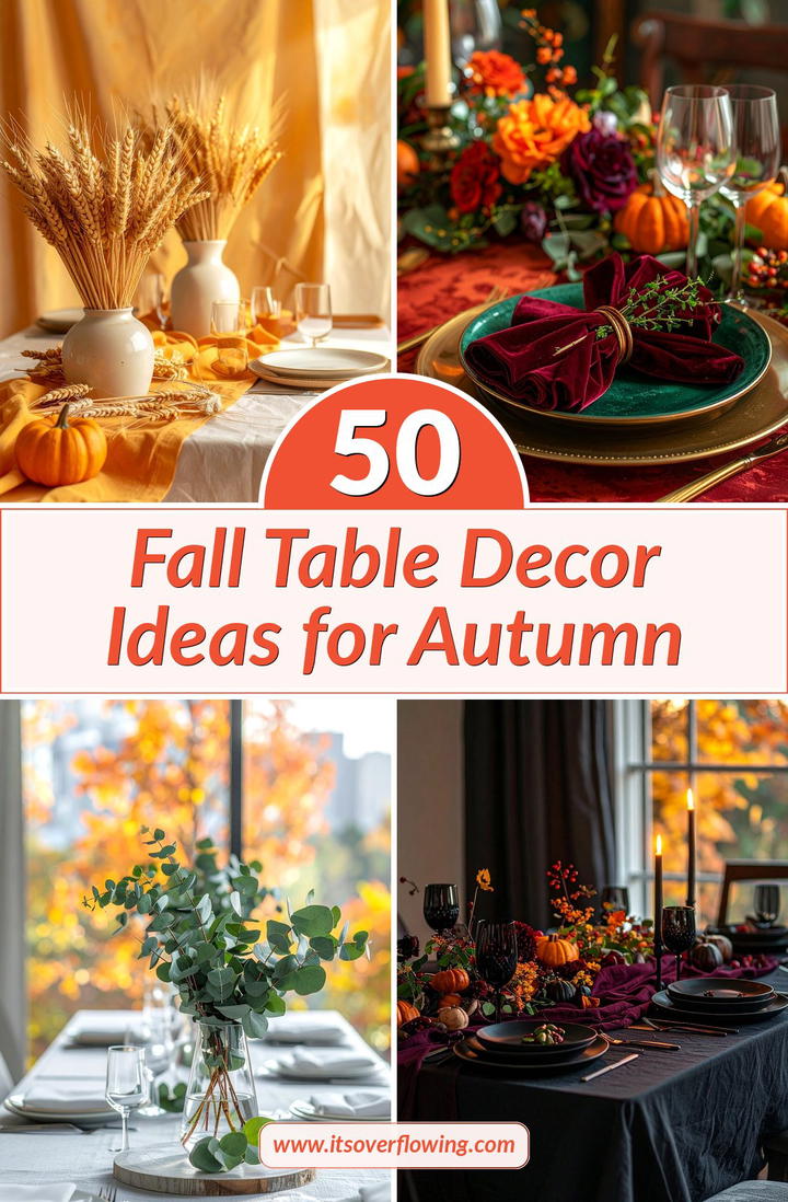 50 Fall Table Decor Ideas for Autumn