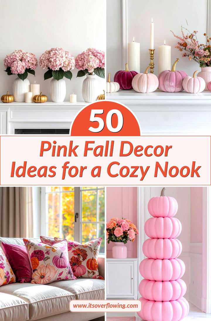 50 Pink Fall Decor Ideas for a Cozy Nook