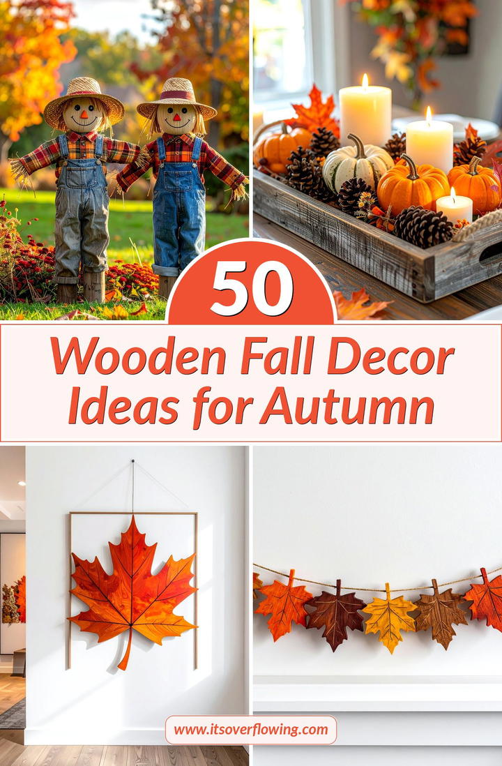 50 Wooden Fall Decor Ideas for Autumn