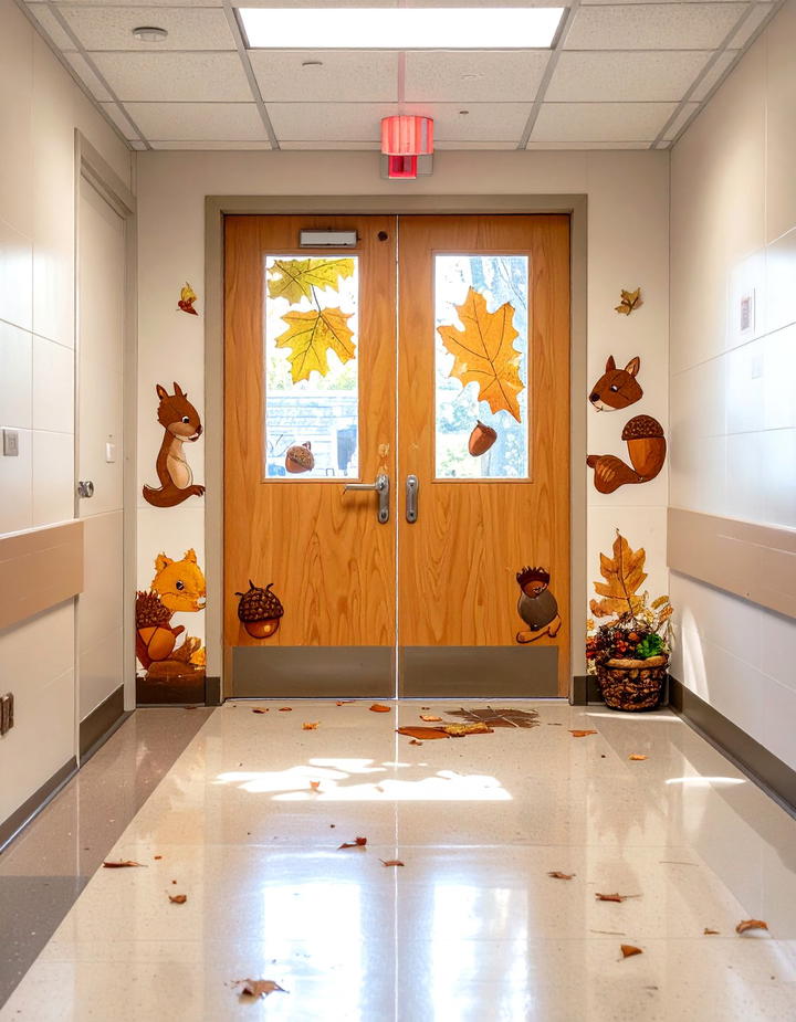 Acorn Collection Theme - 50 fall door decor classroom ideas