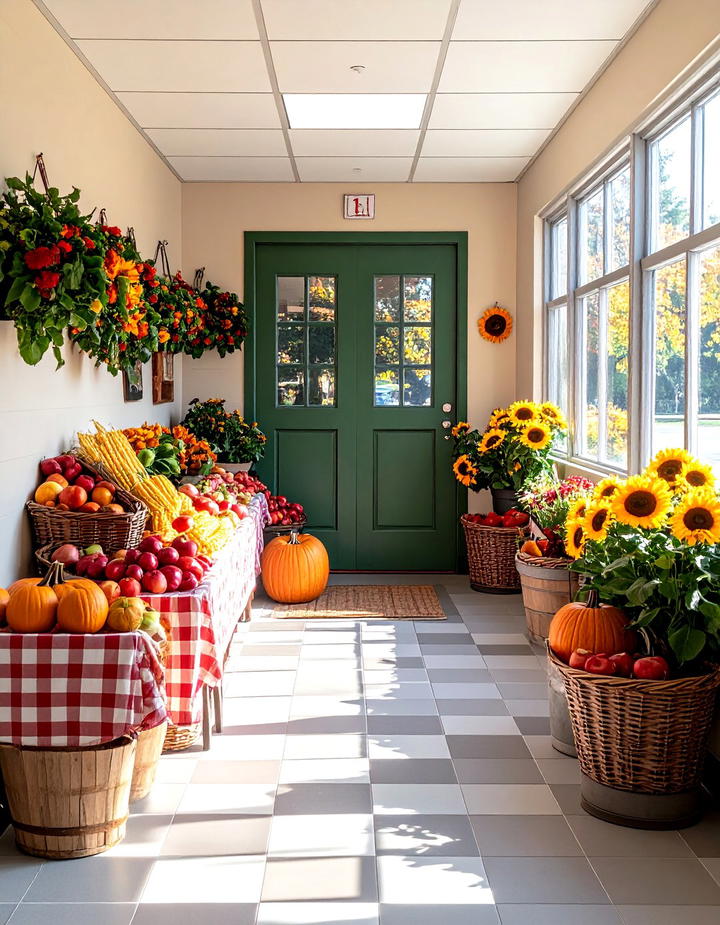 Autumn Farmers Market - 50 fall door decor classroom ideas