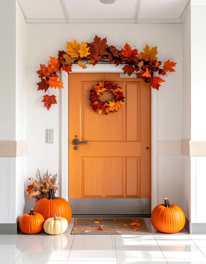 Autumn Sensory Display - 50 fall door decor classroom ideas