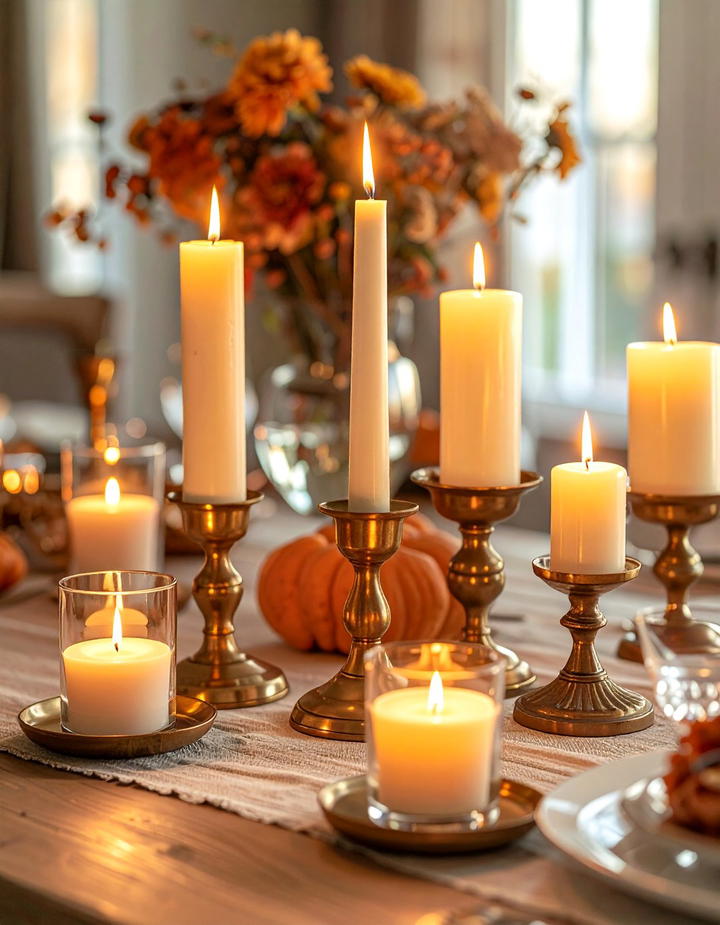 Candlelit Autumn Ambiance - 50 fall table decor ideas