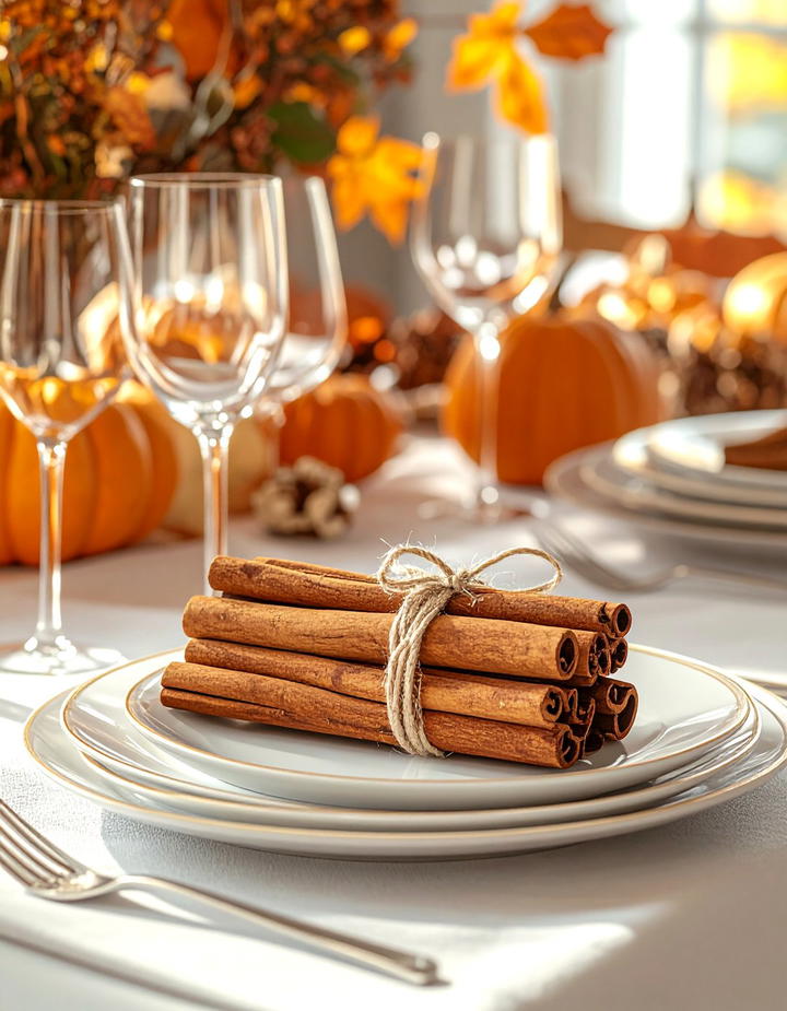 Cinnamon Stick Bundles - 50 fall table decor ideas