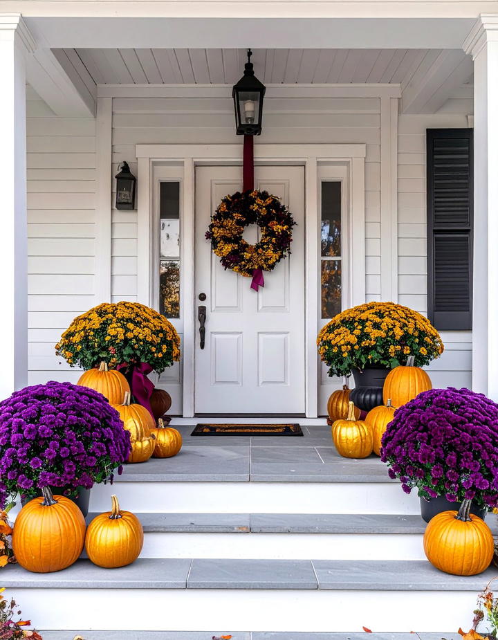 Corn Husk Wreath Natural - 50 fall front door decor ideas