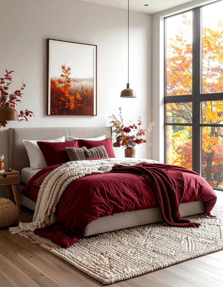Cozy Bedroom Autumn Retreat - 50 fall decor ideas