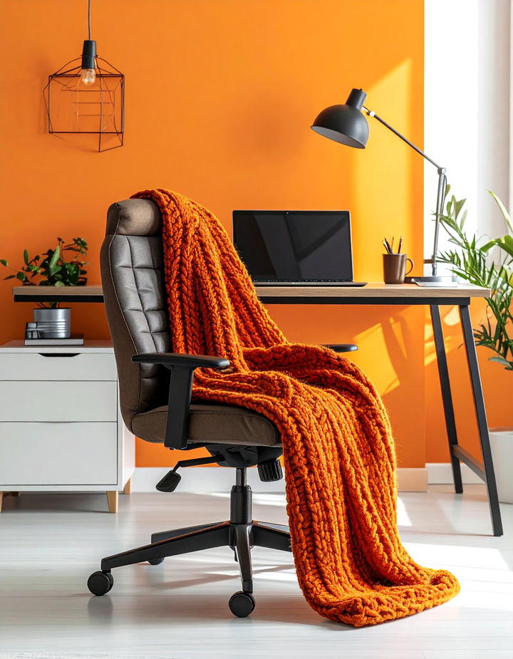 Cozy Office Throw Blanket - 50 fall office decor ideas