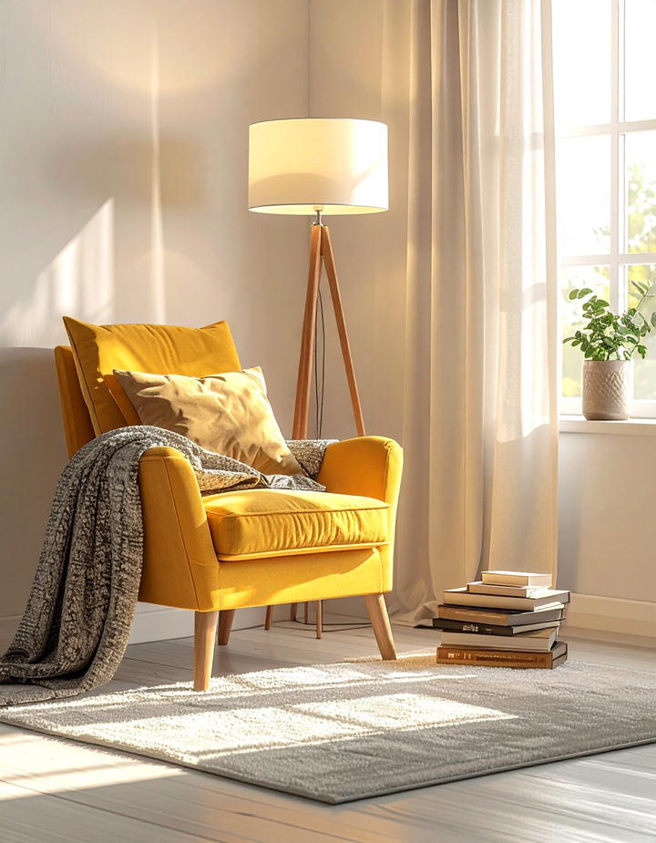 Cozy Reading Nook Corner - 50 living room fall decor ideas