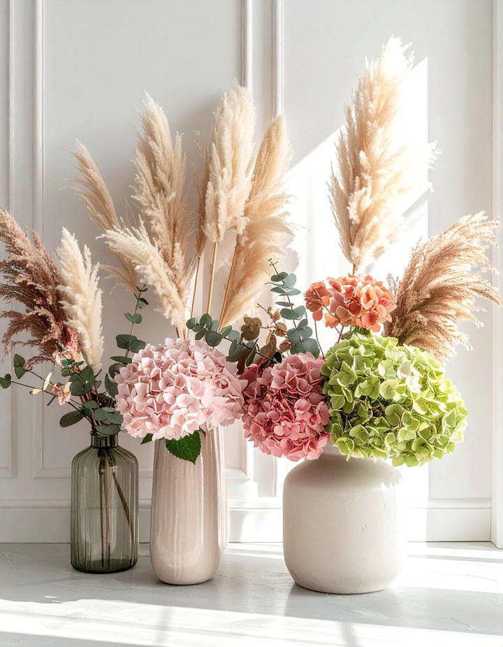 Dried Floral Arrangements - 50 fall decor trends 2025