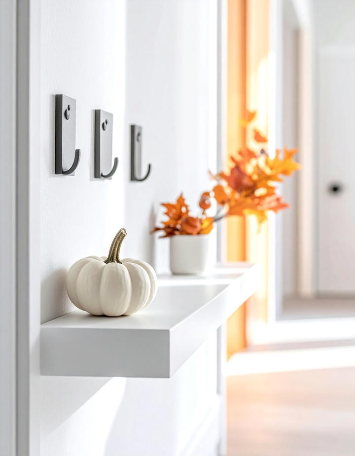 Entryway Key Hook Area - 50 minimalist fall decor ideas