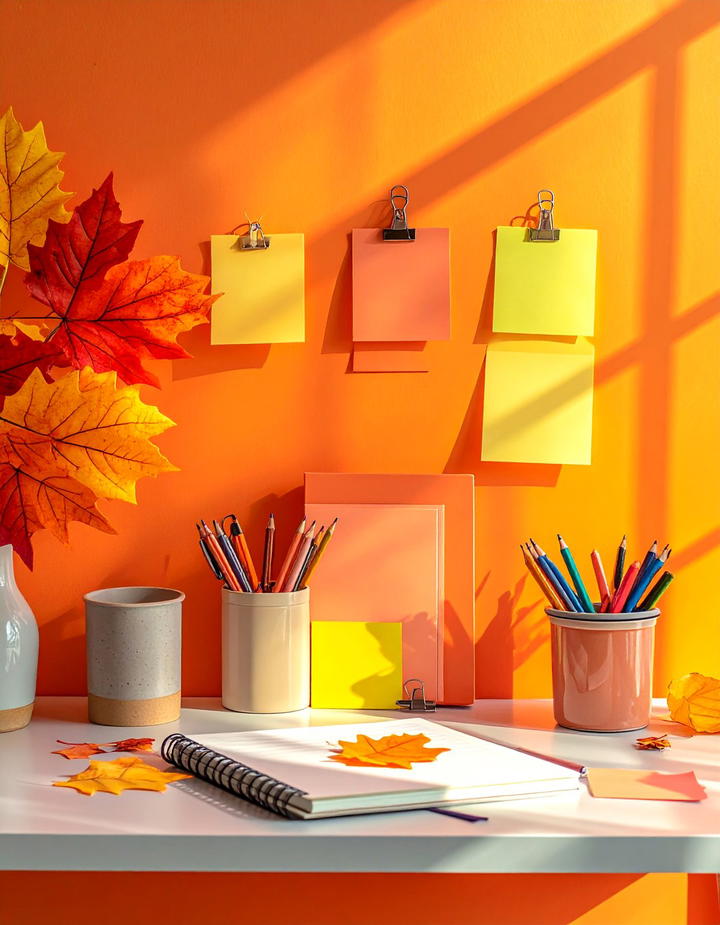 Fall Office Paper Goods Collection - 50 fall office decor ideas