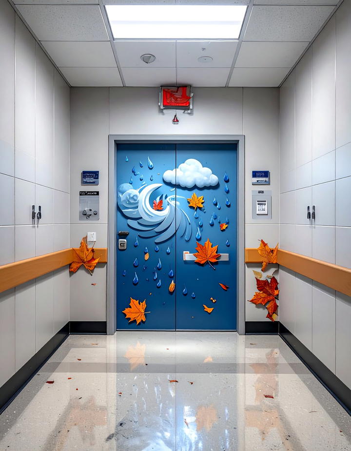 Fall Weather Display - 50 fall door decor classroom ideas