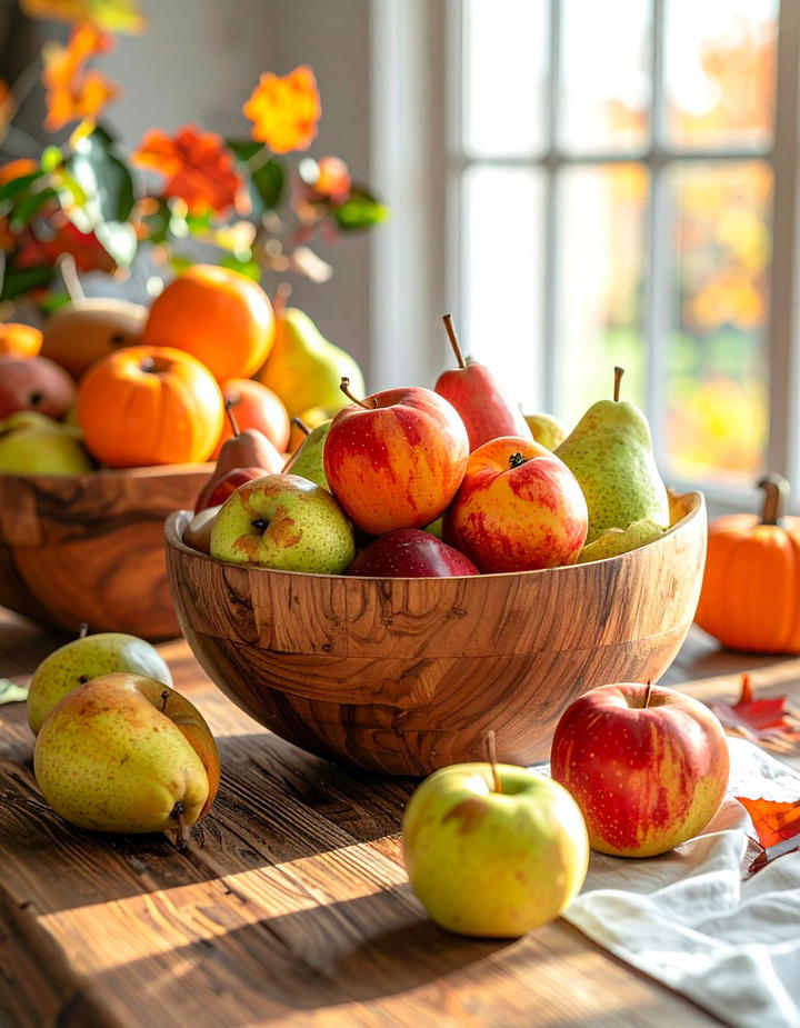 Fruit Filled Bowl Centerpieces - 50 fall table decor ideas