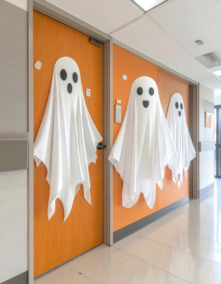 Ghost Student Photos - 50 fall door decor classroom ideas