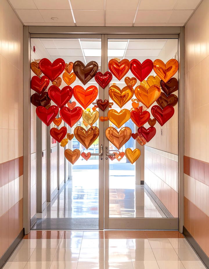 Grateful Hearts Display - 50 fall door decor classroom ideas