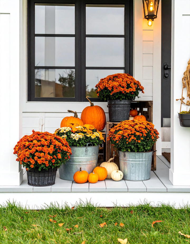 Industrial Farmhouse Mix - 50 modern fall porch decor ideas