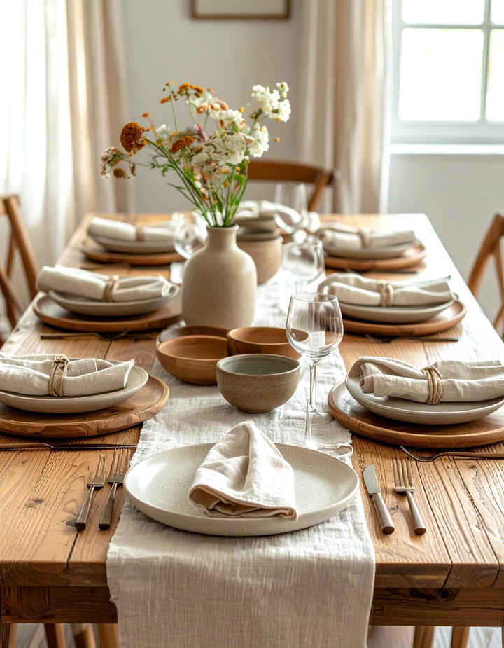 Linen Table Settings - 50 fall decor trends 2025