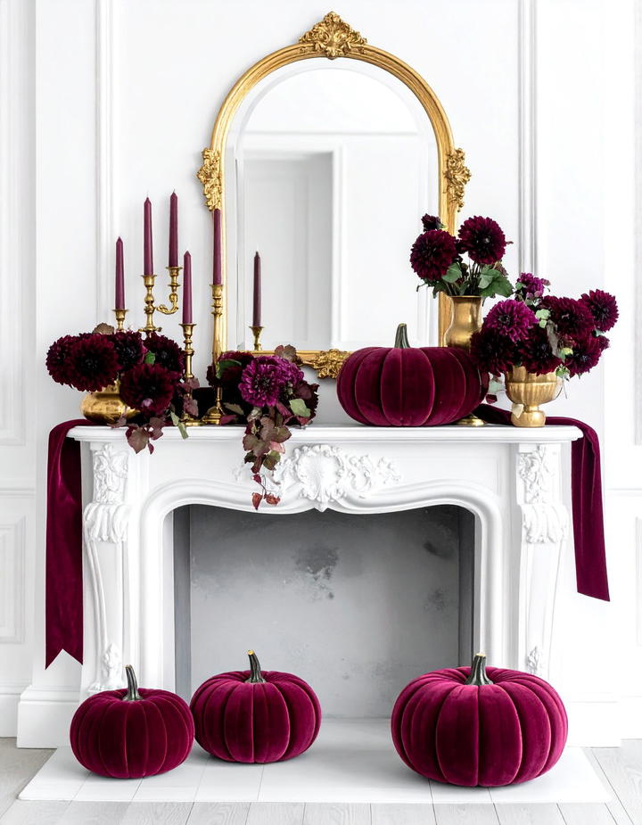 Minimalist Black and White Mantel - 50 fall mantel decor ideas