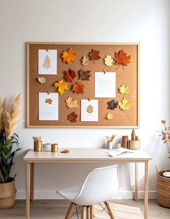 Office Cork Board Fall Display - 50 fall office decor ideas