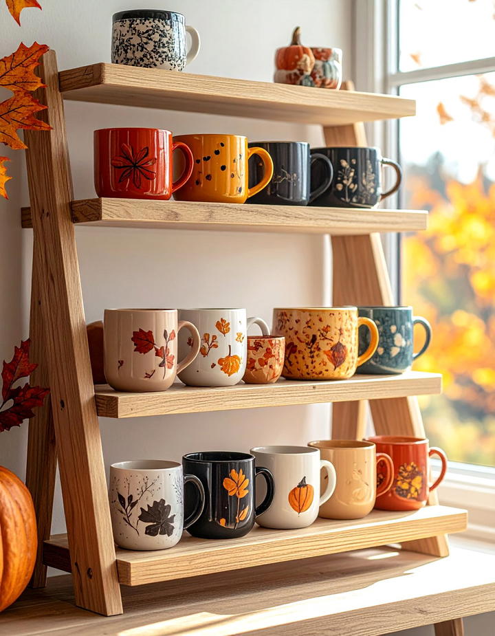 Office Warm Beverage Display - 50 fall office decor ideas