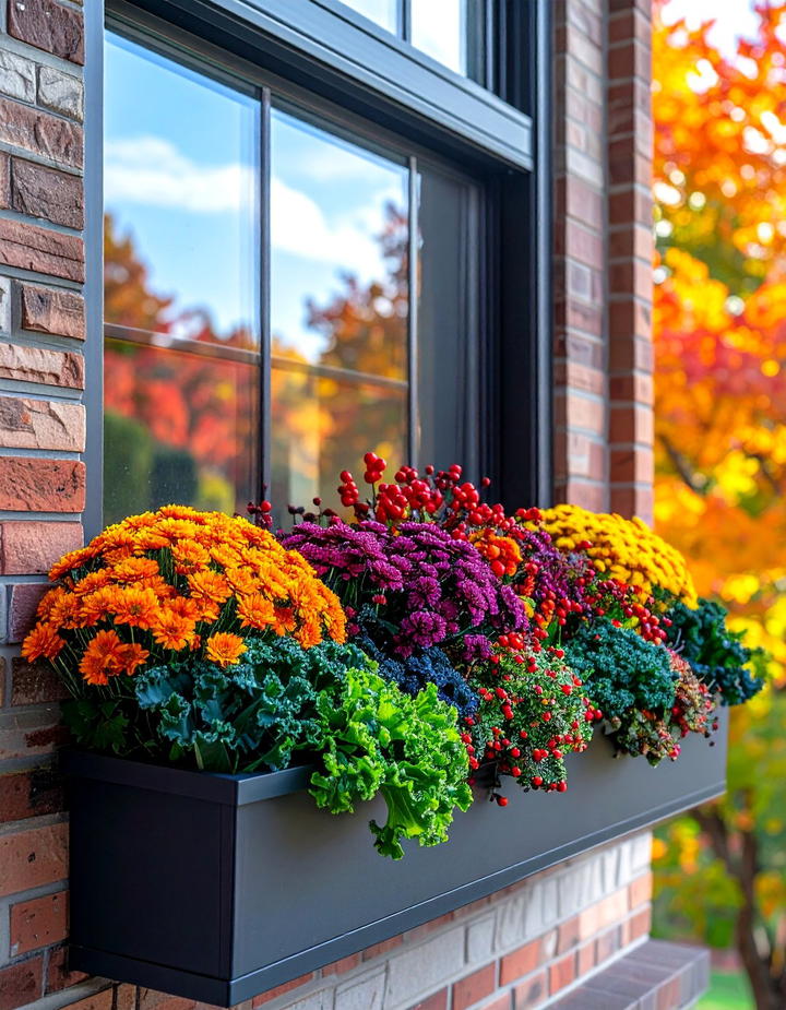 Office Window Box Fall Garden - 50 fall office decor ideas