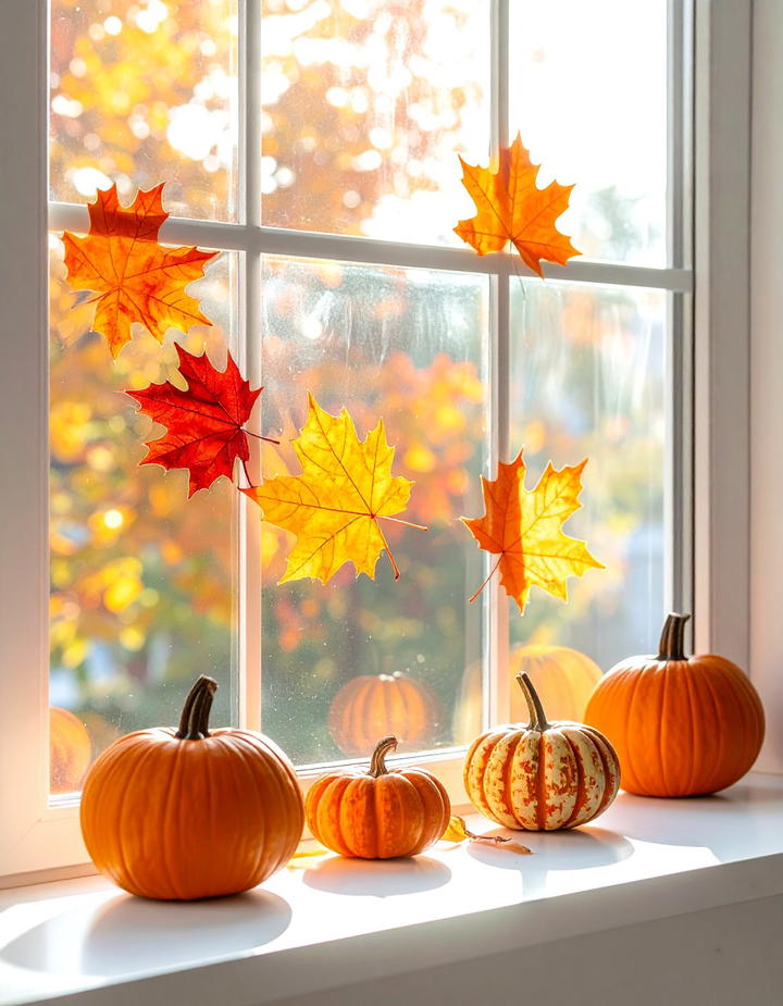Office Window Cling Decorations - 50 fall office decor ideas