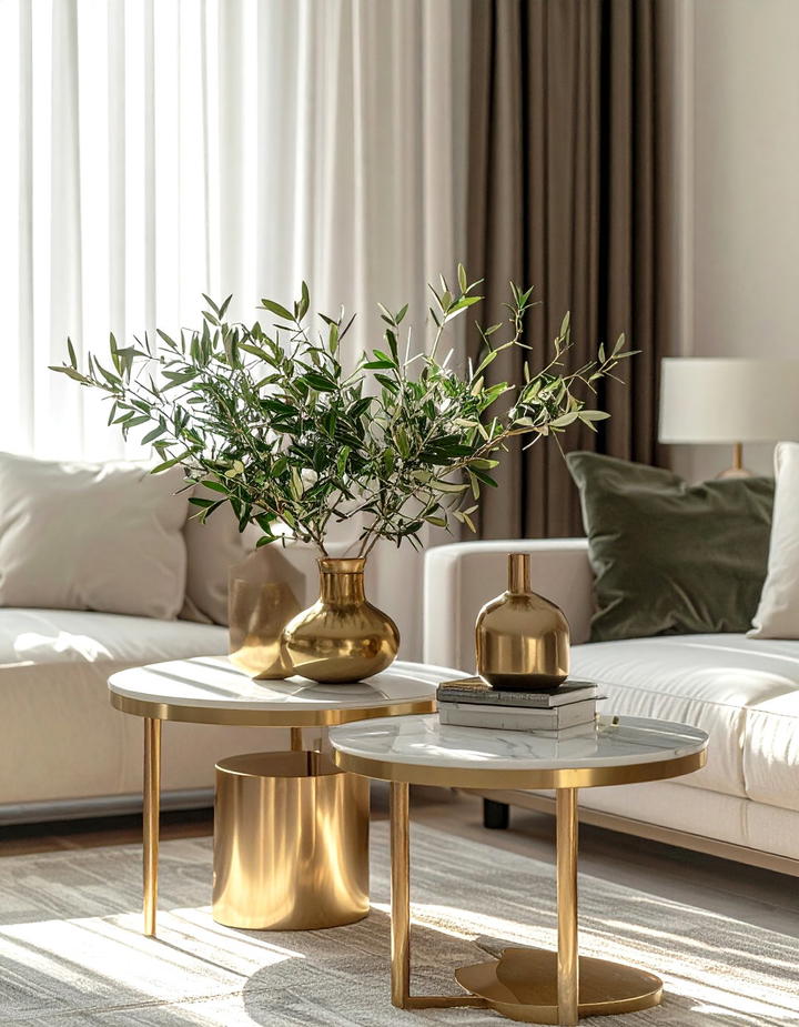 Olive Branch Stems - 50 living room fall decor ideas