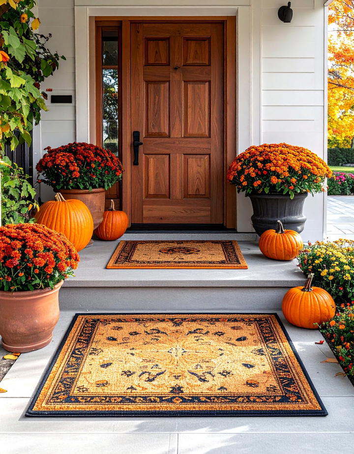 Pinecone and Acorn Natural Element Porch - 50 fall porch decor ideas