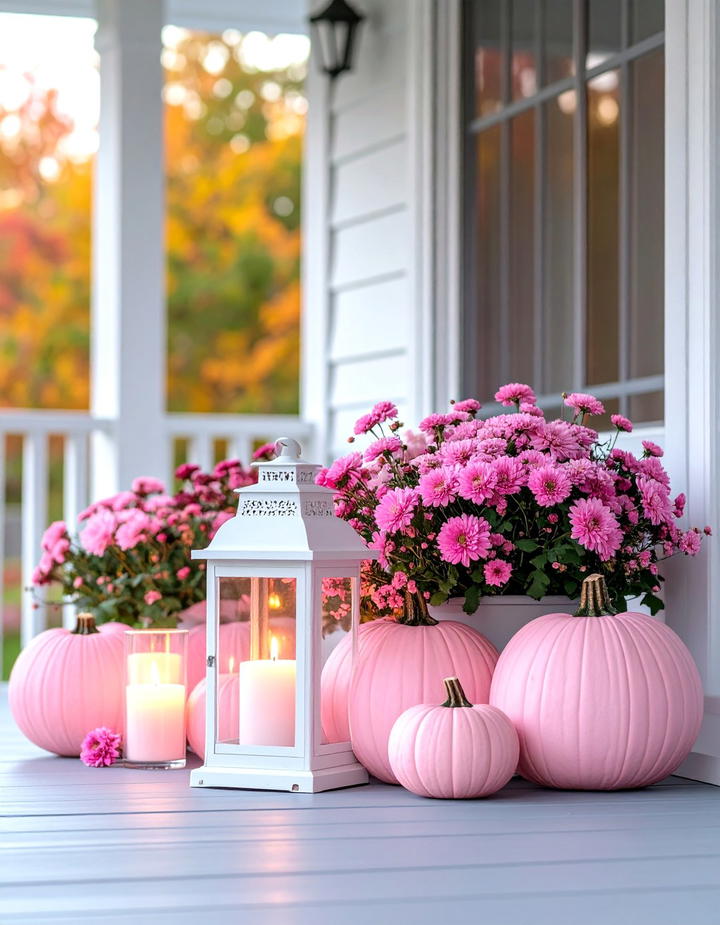 Pink Lantern Displays - 50 pink fall decor ideas